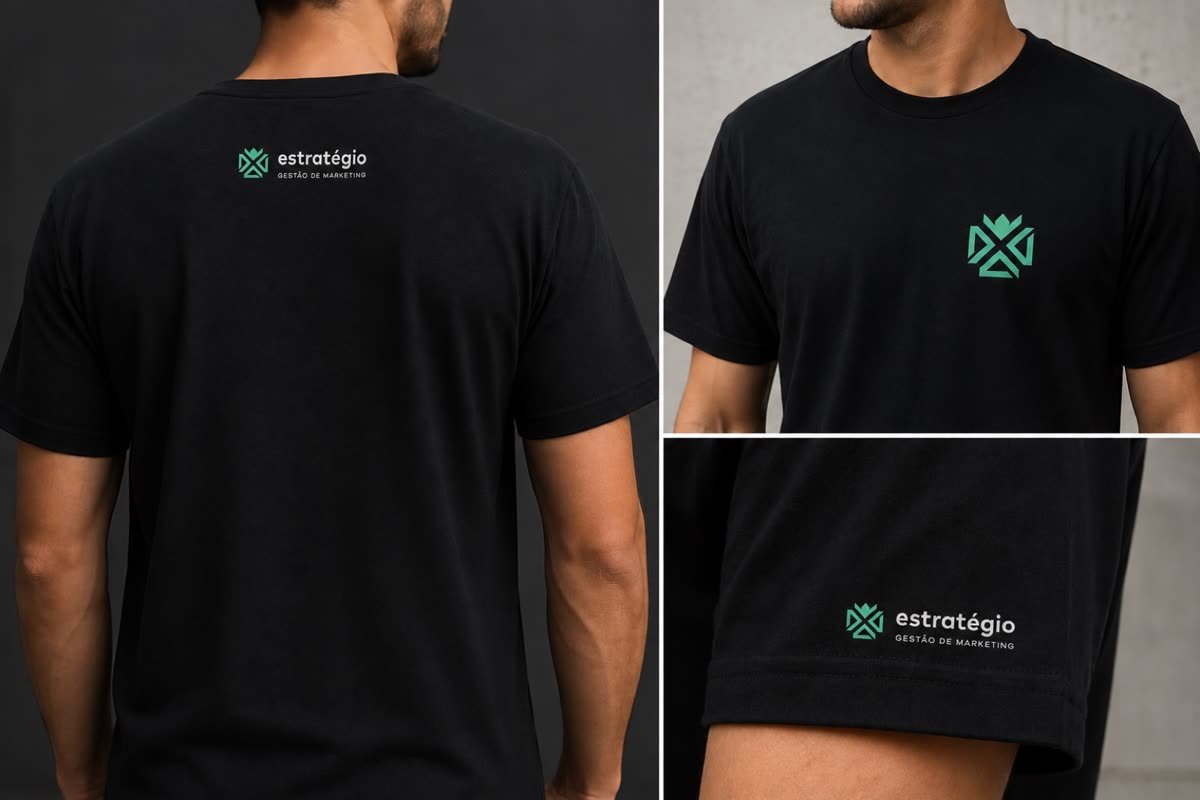 Camiseta preta da Estratégio